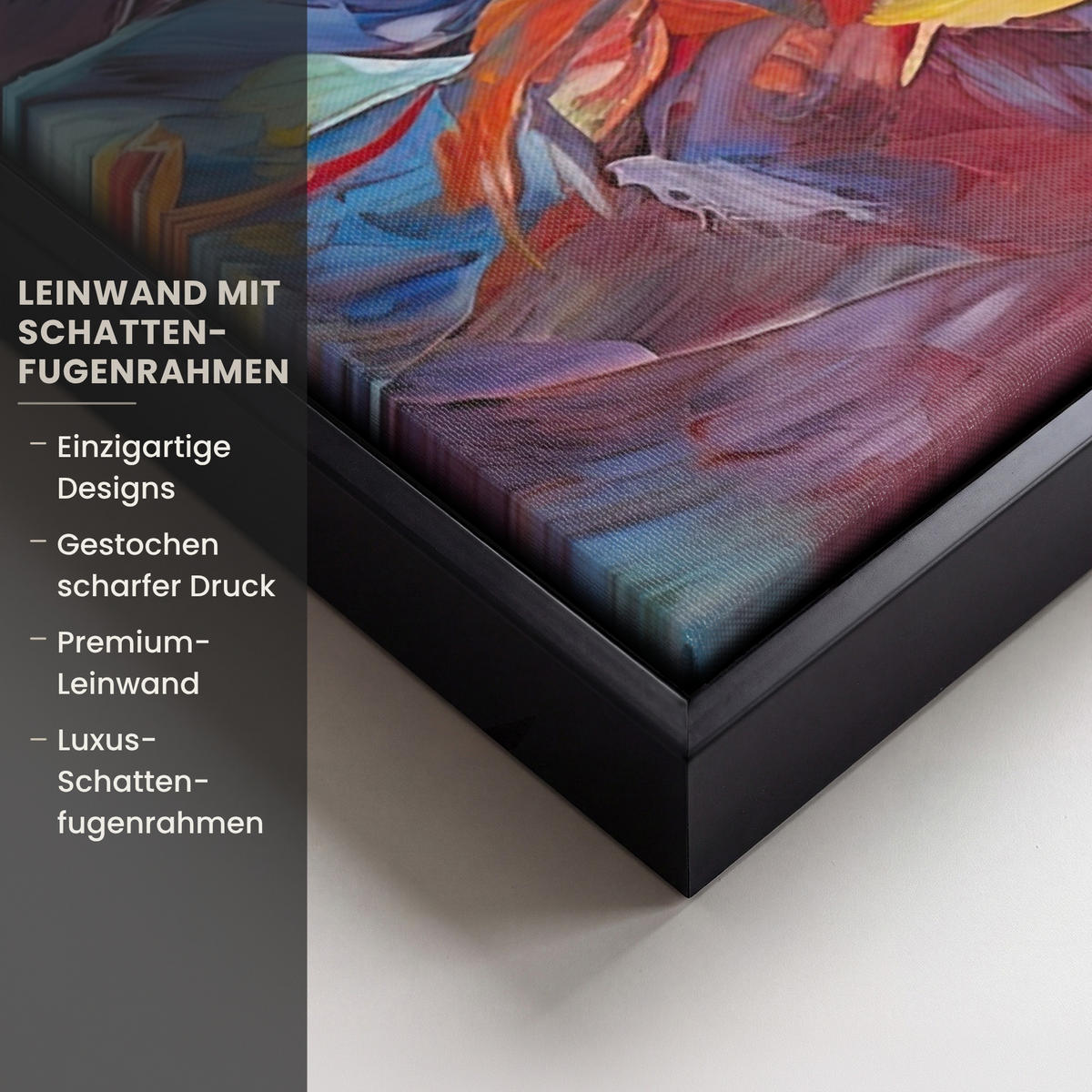 LEINWAND Bilder mit Rahmen - Ölgemälde - Kunst - Abstrakt - Farbenfroh - 60x80 - Altrosa, Textil (60/80cm) - MuchoWow
