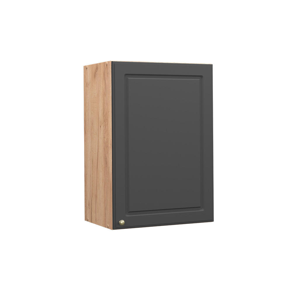 HÄNGESCHRANK Fame-Line Anthrazit-Gold 50 cm - Honigeiche/Anthrazit, Holzwerkstoff (50/72/34.1cm) - Vicco