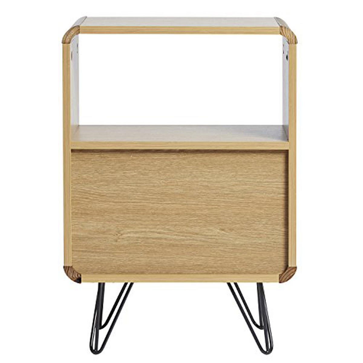NACHTTISCH Buddha 2 Schubladen - Multicolor, Holzwerkstoff/Metall (40/65/30cm) - VS Venta-stock