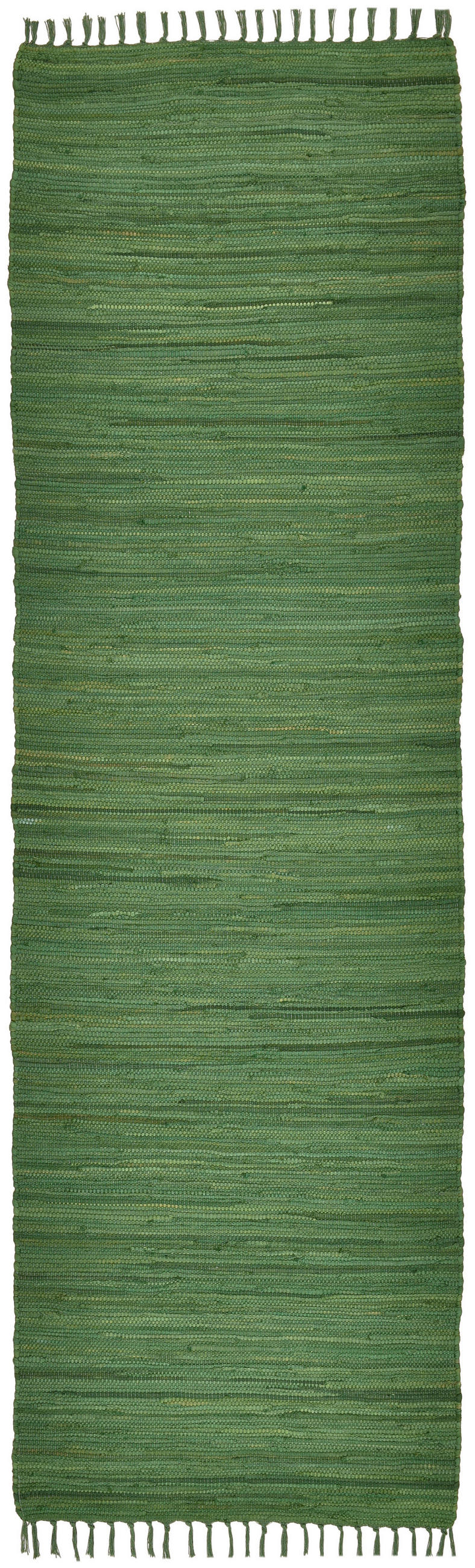 FLECKERLTEPPICH Chindi 70x250 cm - Grün, Textil (70/250cm) - Rug and Roll