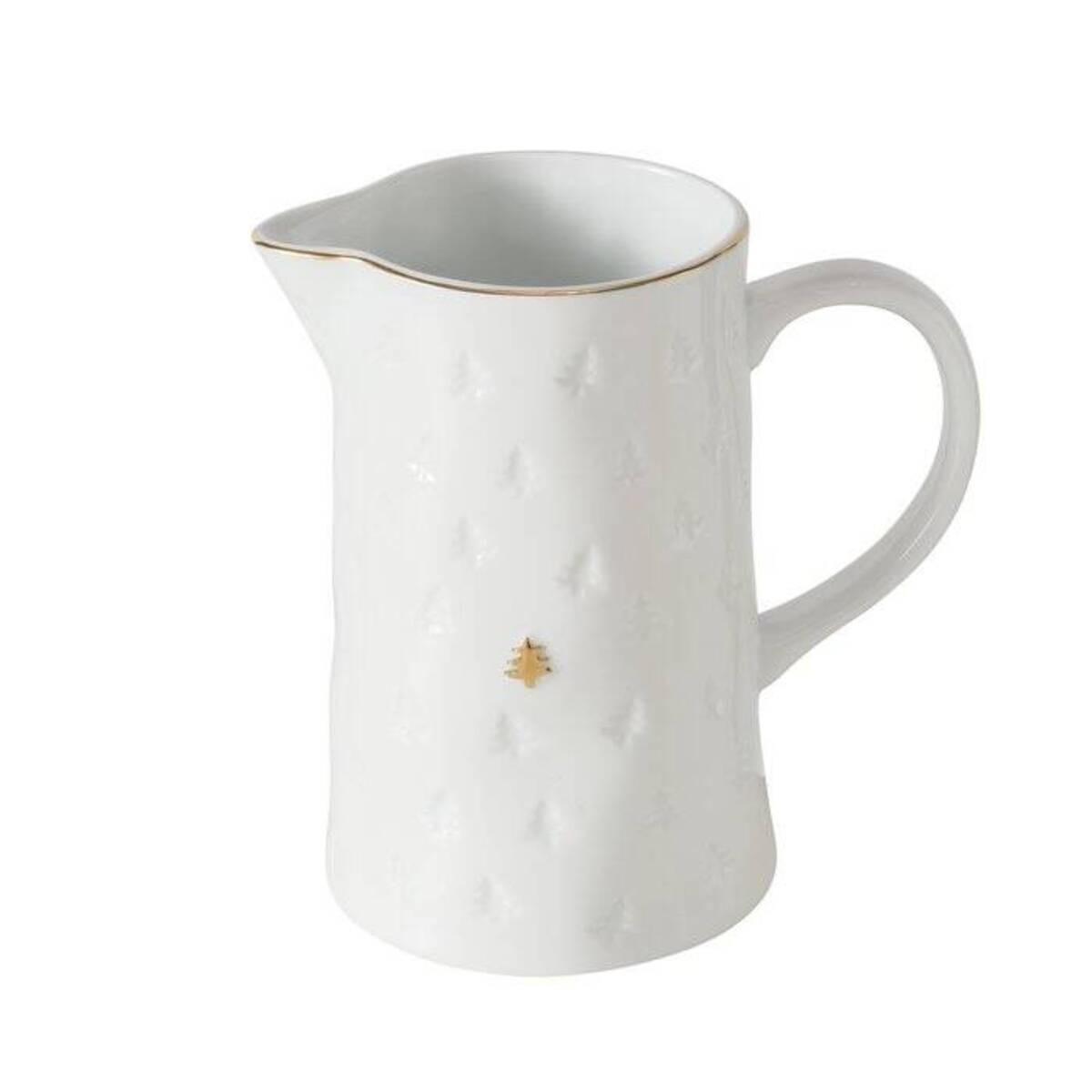 KRUG Pino 1,35 l - Weiß, Keramik (1.35L) - Boltze Home