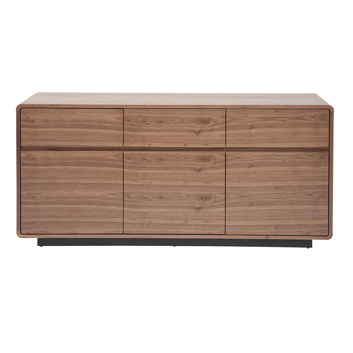 SIDEBOARD Nussbaumoptik 160 cm JAKO - Walnussfarben, Holz (42/78/160cm) - Miliboo