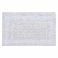BADEMATTE 70/120 cm, 100% Baumwolle, wendbar - Weiß, Textil (70/120cm) - Homescapes