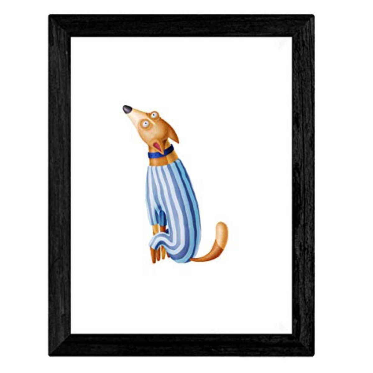 POSTER Set mit 4 Hunden abgelenkt A3 Rahmenlos - Klar, Papier (29.7/3cm) - Nacnic