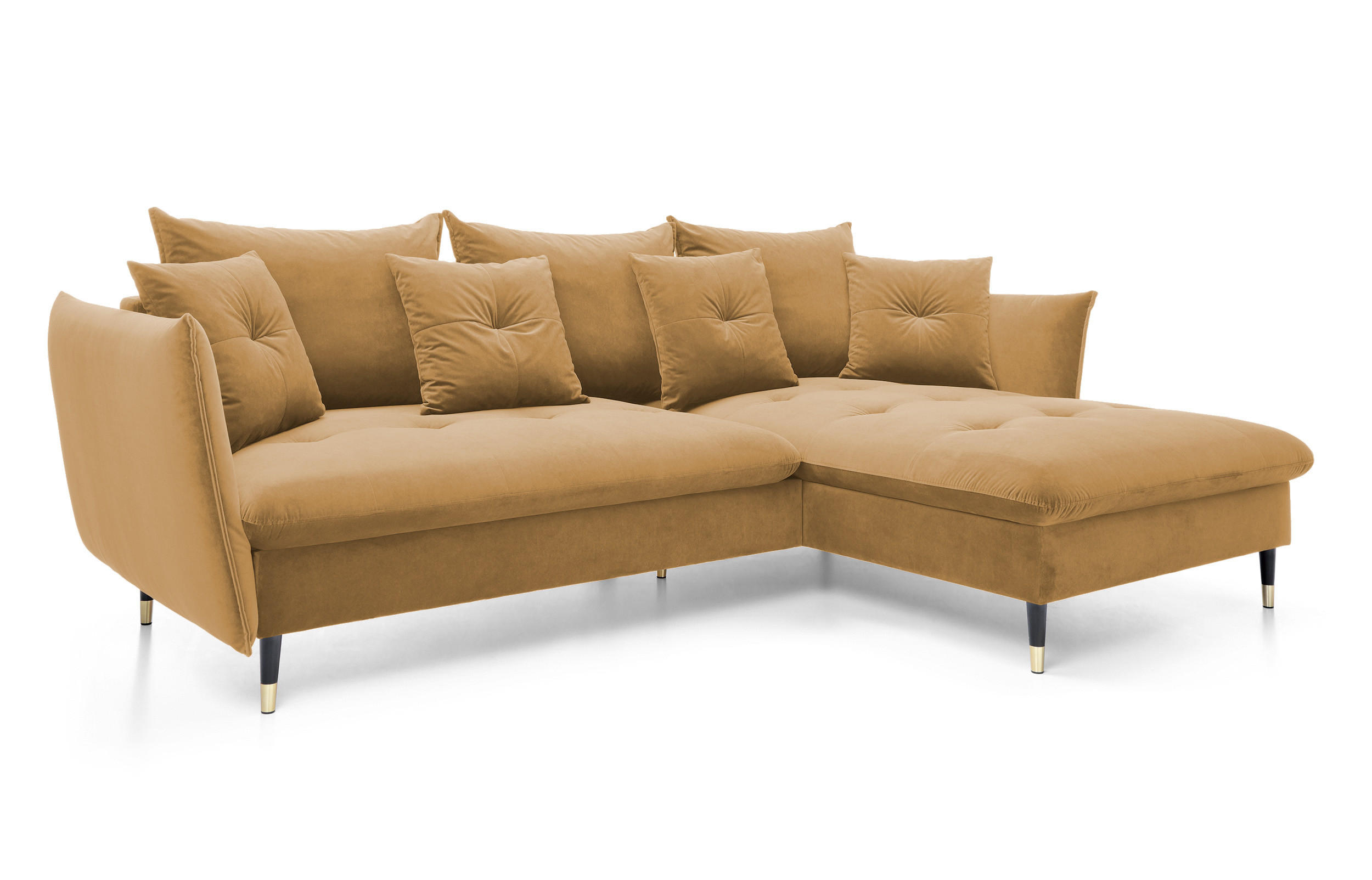 Thumbnail - DomoHome Ecksofa, Platin, Textil, Rechteckig, 258x167 cm, Wohnzimmer, Sofas & Couches, Wohnlandschaften, Ecksofas