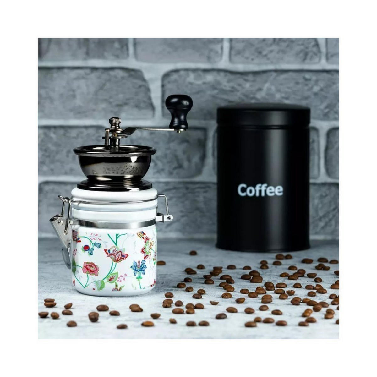 KAFFEEMÜHLEN Weiß 8/8/14 cm KH4145 - Weiß, Metall (8/14/8cm) - Kinghoff 