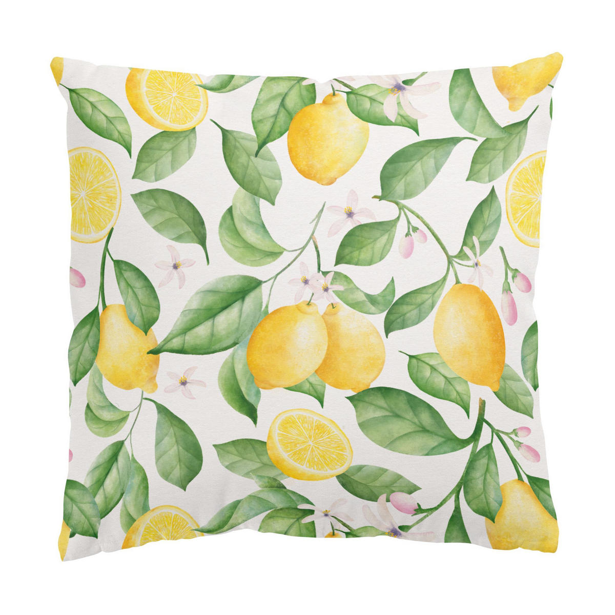 DEKOKISSEN 2er-Set Mein Garten Duo II 50/50 cm - Gelb, Textil (50/50cm) - Bilderwelten