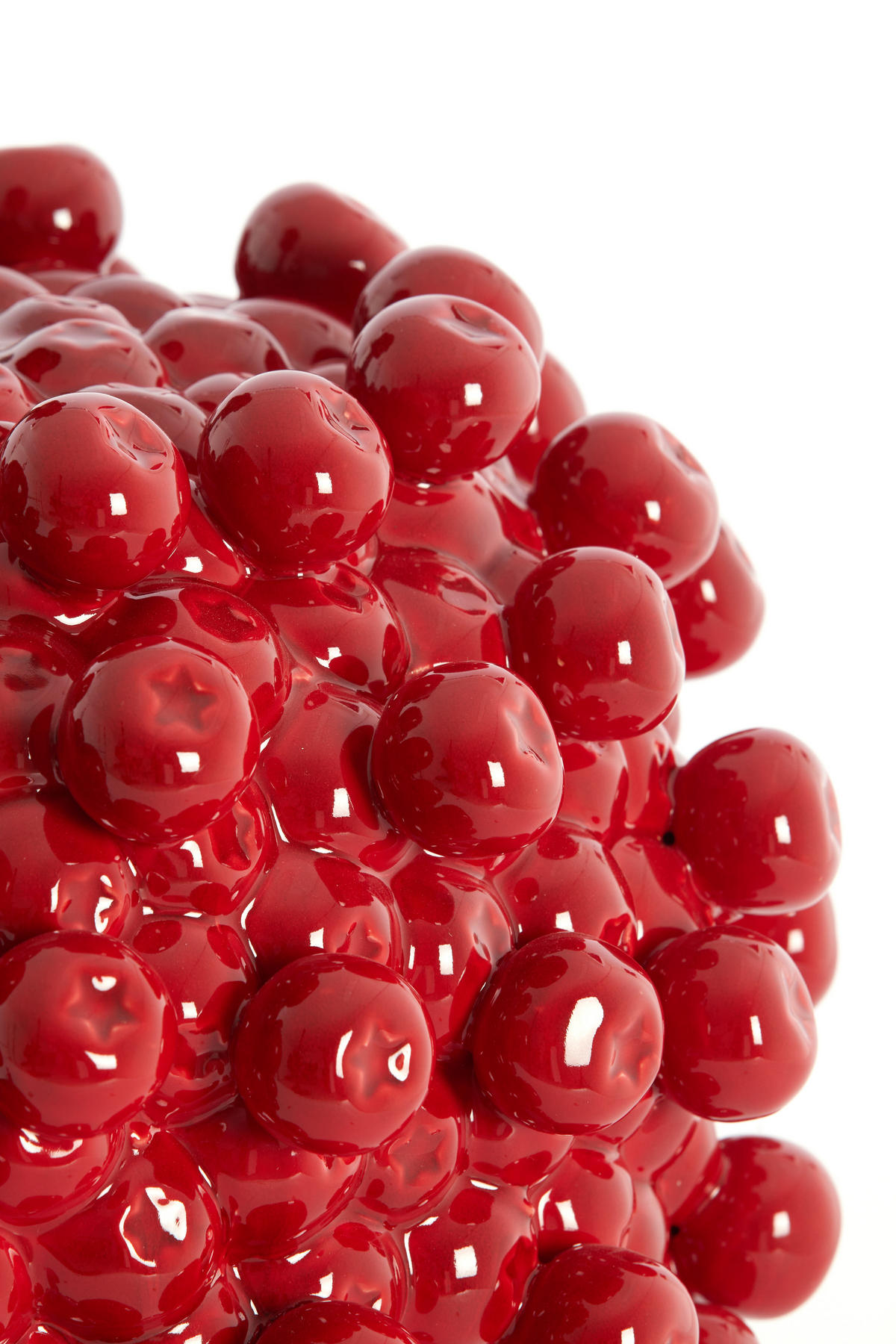 LAMPENSOCKEL Berries Rot 31.5/31/35 cm - Rot, Keramik (31.5/31/35cm) - Light & Living