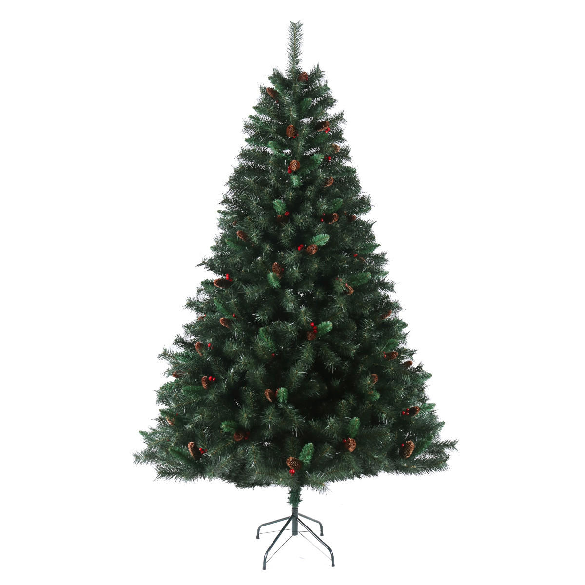 WEIHNACHTSBAUM künstlich - Grün, Kunststoff (90/210cm) - SVITA