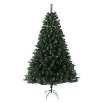 WEIHNACHTSBAUM künstlich - Grün, Kunststoff (90/210cm) - SVITA
