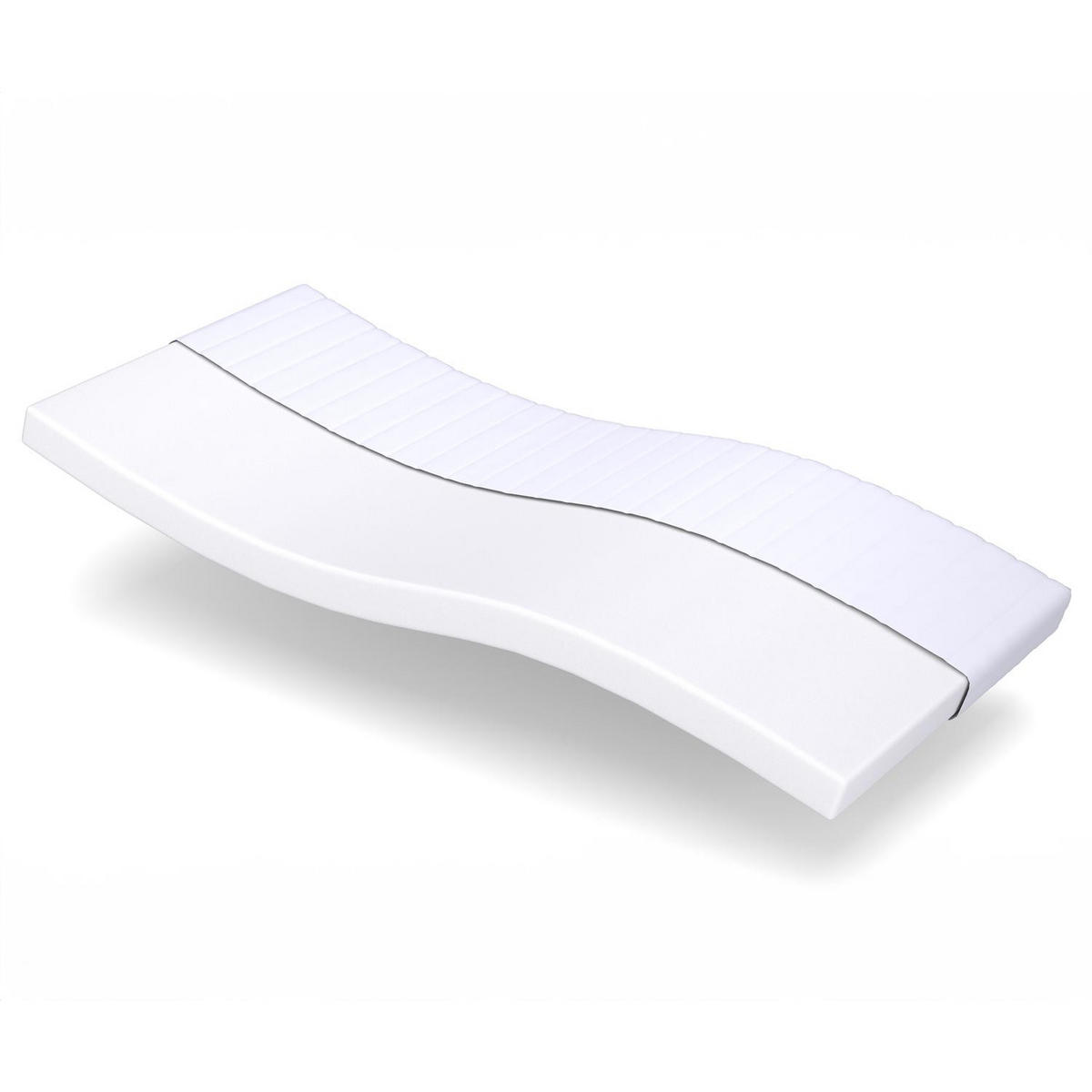 KOMFORTSCHAUMMATRATZE K10 80x200 cm - Weiß, Textil (80/200cm) - Matratzen Discount