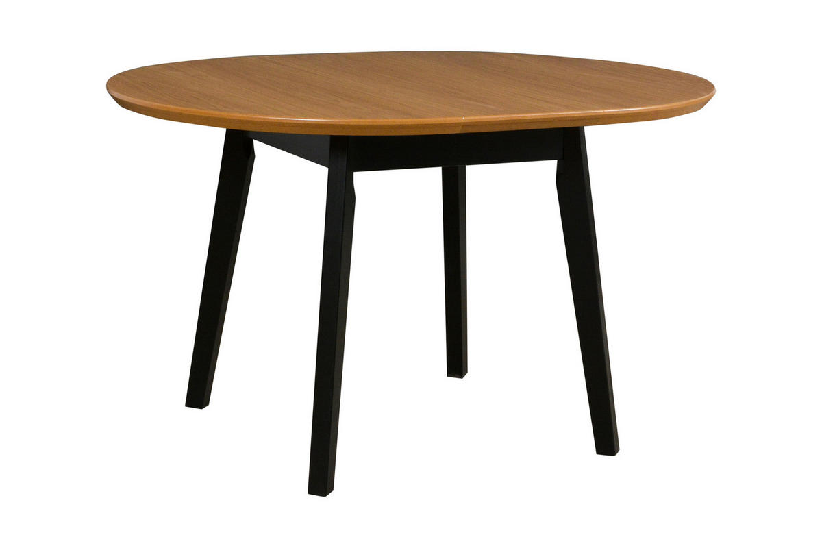 ESSTISCH Oslo 4, 100-130 cm, eiche - Wildeiche, Holz (130/100/75cm) - Leaf Design