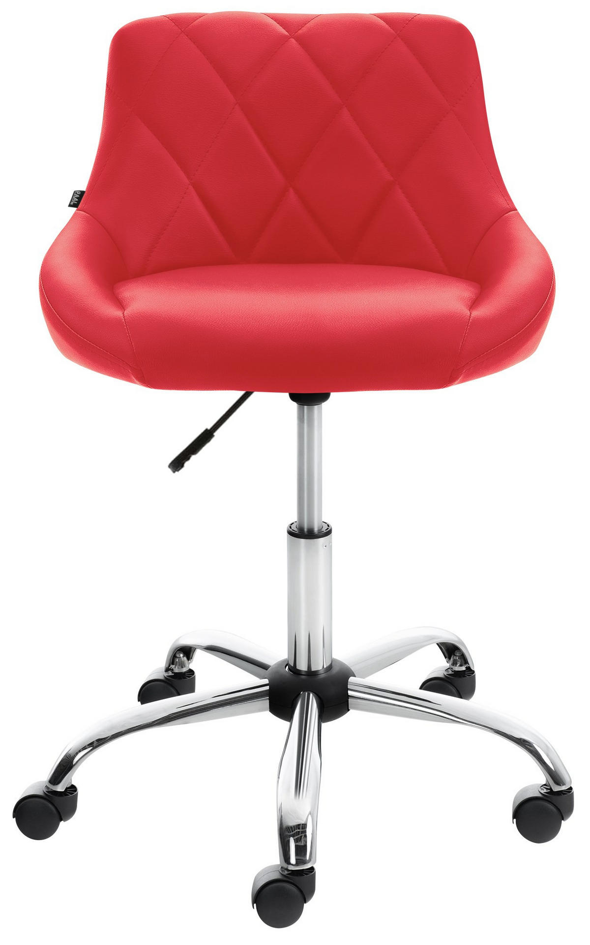ARBEITSHOCKER Lazius Kunstleder rot - Rot, Metall (47/82/49cm) - TPFLiving