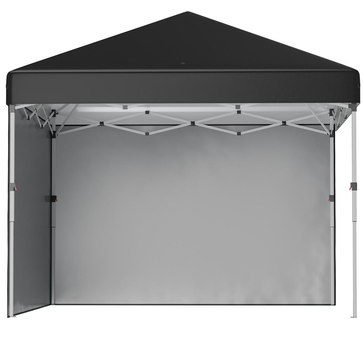 PAVILLON DE-13984 Pop-up 3/3 m, höhenverstellbar UV30+ - Schwarz, Textil (297/288/297cm) - ComfortXL