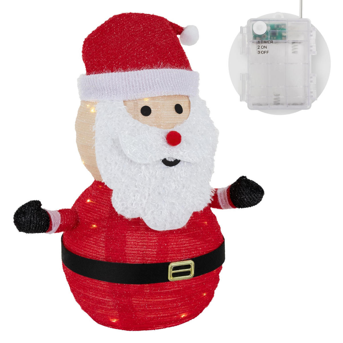 WEIHNACHT Santa - Rot, Kunststoff (58/68/32cm) - ECD-Germany