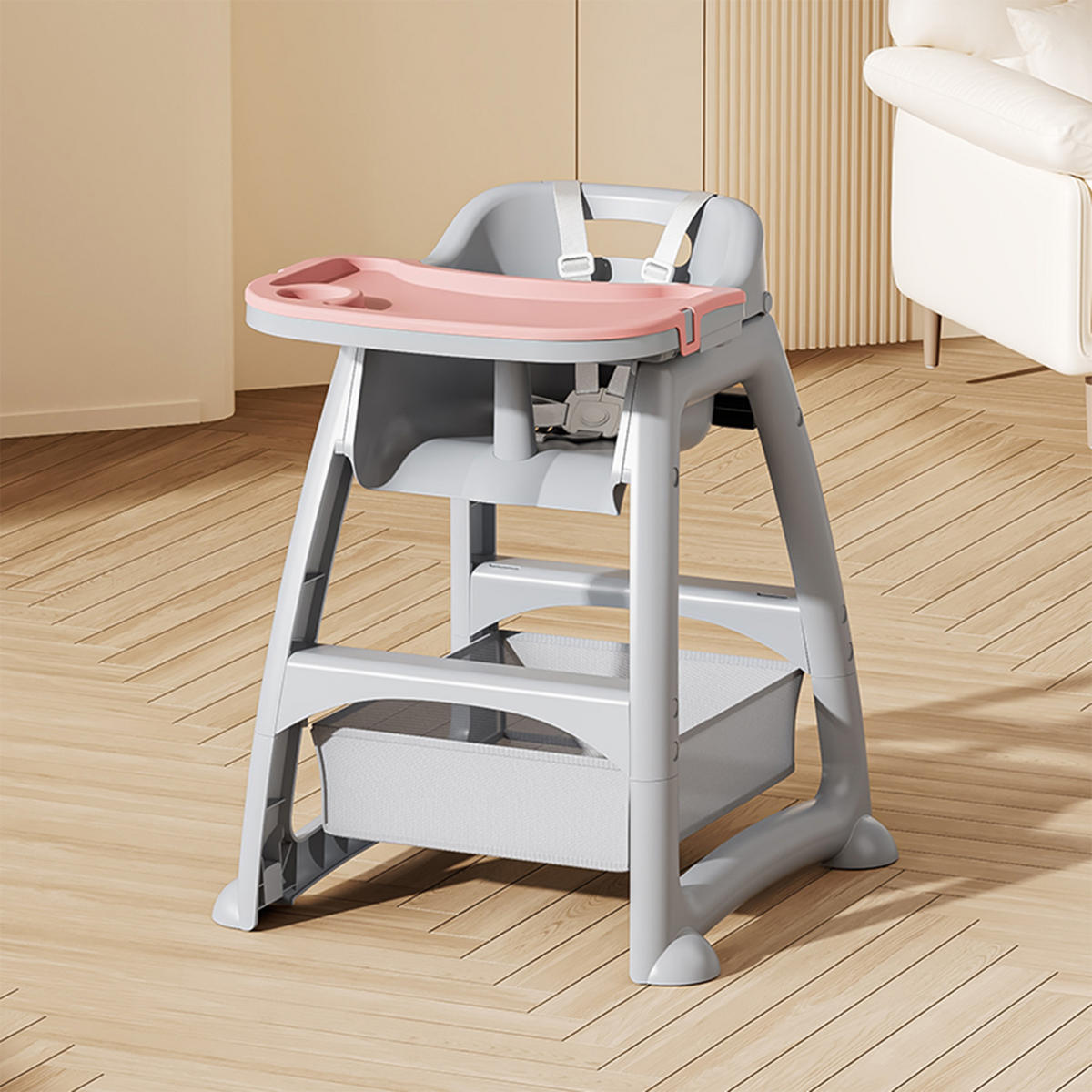 HOCHSTUHL DE-36243 5-Punkt-Gurten Grau - Grau, Kunststoff (76/96/59cm) - ComfortXL