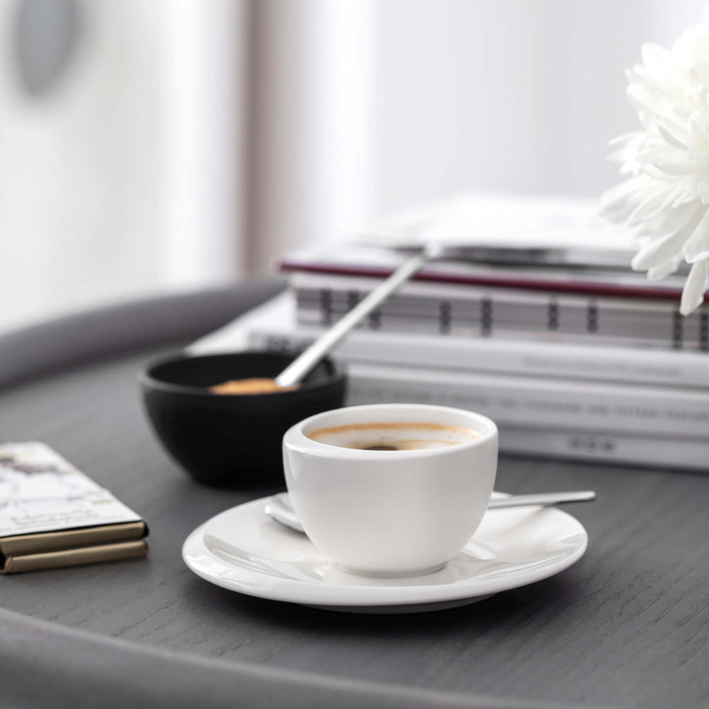 MOKKA- / ESPRESSOTASSEN NewMoon weiß 100 ml 6er Set - Weiß, Keramik (0.1L) - Villeroy & Boch