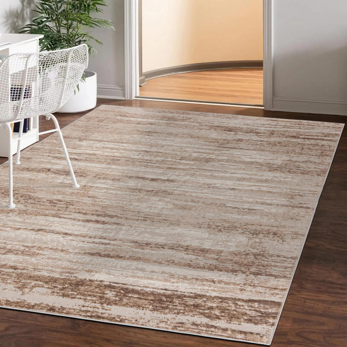 TEPPICH Beige Creme abstrakt - 160 x 230 cm - Beige/Creme, Textil (160/230cm) - Mazovia