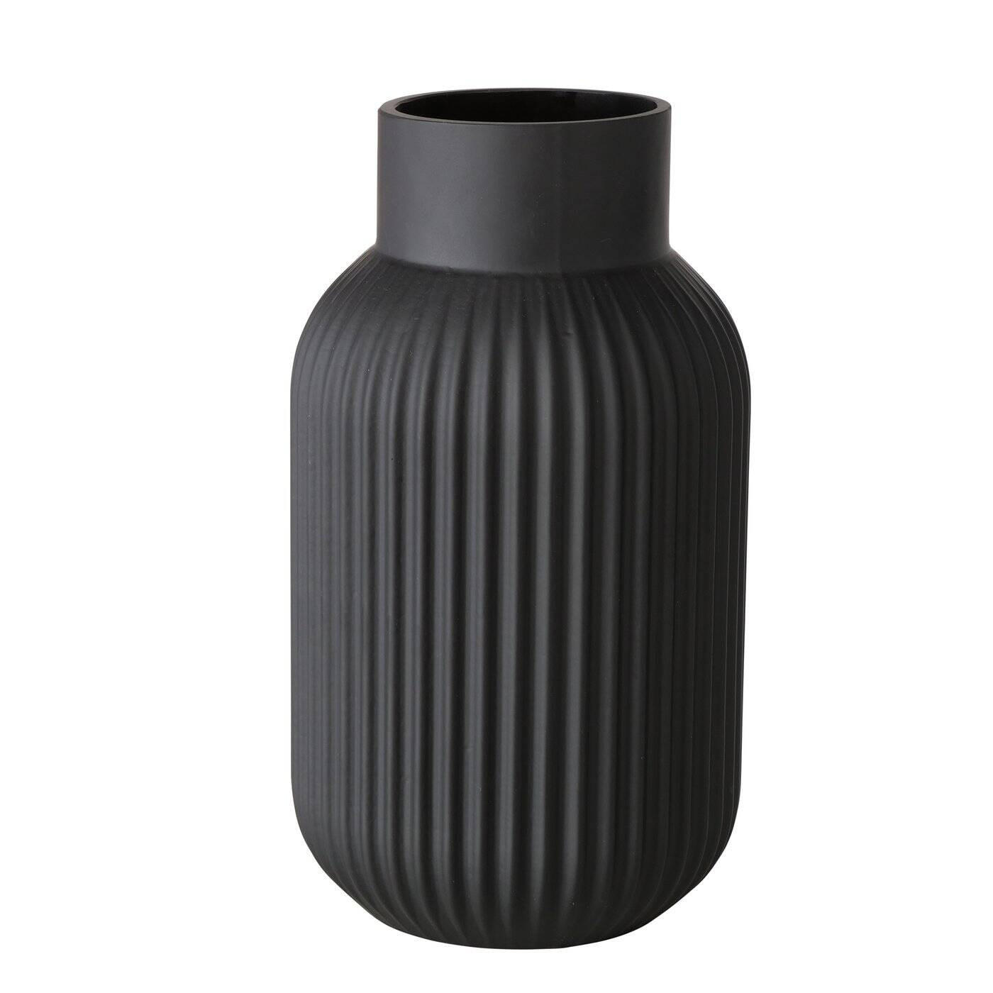 VASE Nordika - Schwarz, Glas (22cm) - Boltze Home