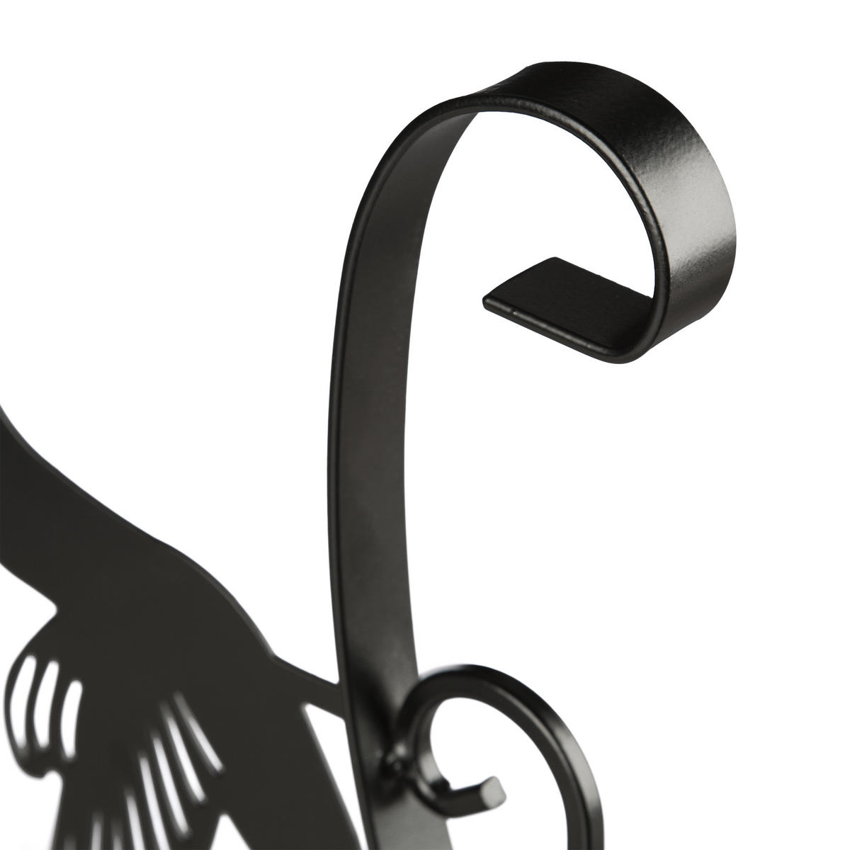 BLUMENHAKEN - Schwarz, Metall (27.5/30/2cm) - Relaxdays