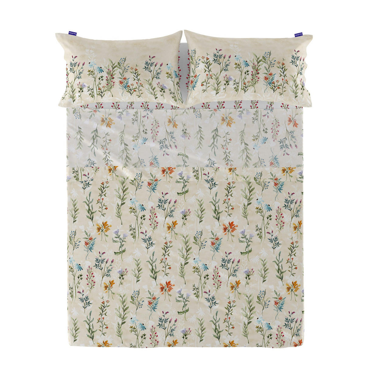 OBERBETTLAKEN vernazza 160x270 cm mehrfarbig - Multicolor, Textil (160/270cm) - Happy Friday