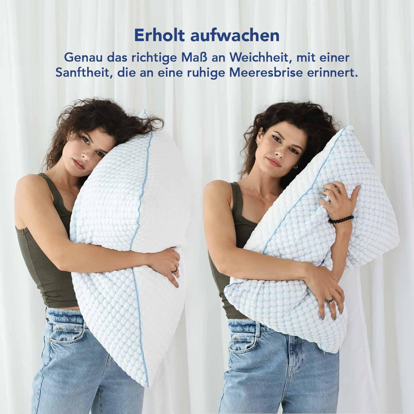WOLKENKISSEN 70x50 - Weiß, Textil (70/50cm) - KomfortKissen