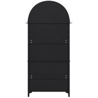 KÜCHENBUFFET, 70 x 35 x 180 cm, Schwarz, MDF - Schwarz, Holzwerkstoff (70/180/35cm) - SONNENH