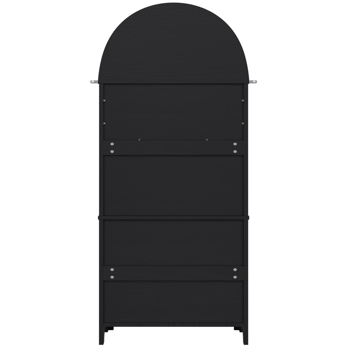 BUFFET 70/35/180 cm schwarz aus MDF mit 3 Schubladen - Schwarz, Holzwerkstoff (70/180/35cm) - OKWISH