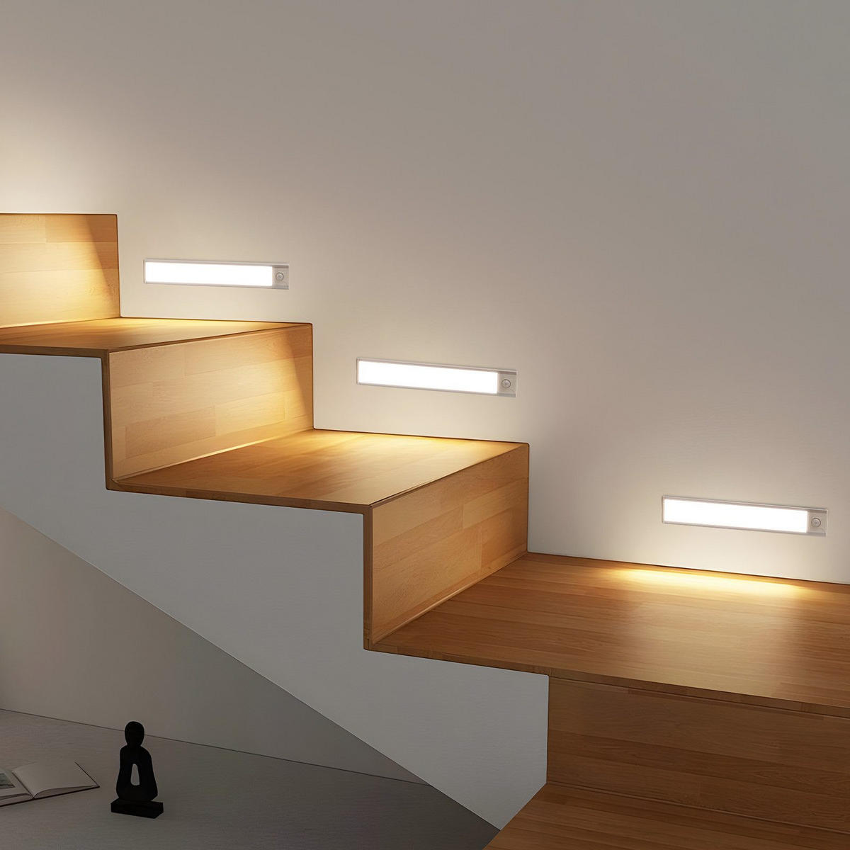 SCHRANKLEUCHTE LED Flammspiel 4/1/20 cm - Silberfarben, Metall (20/4/1cm) - ZMH