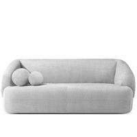 EINZELSOFA VIRA, Grau, Chenille - Schwarz/Grau, Holz/Holzwerkstoff (210/84/100cm) - KONSIMO®