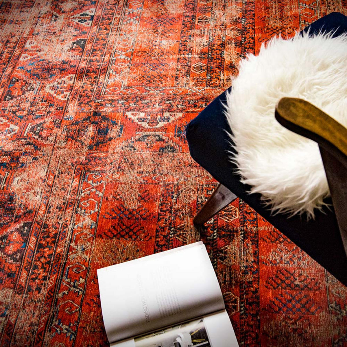 TEPPICH 782 Red Brick Antiquarian Hadschlu 200/280 cm - Rot, Textil (200/280cm) - Louis De Poortere