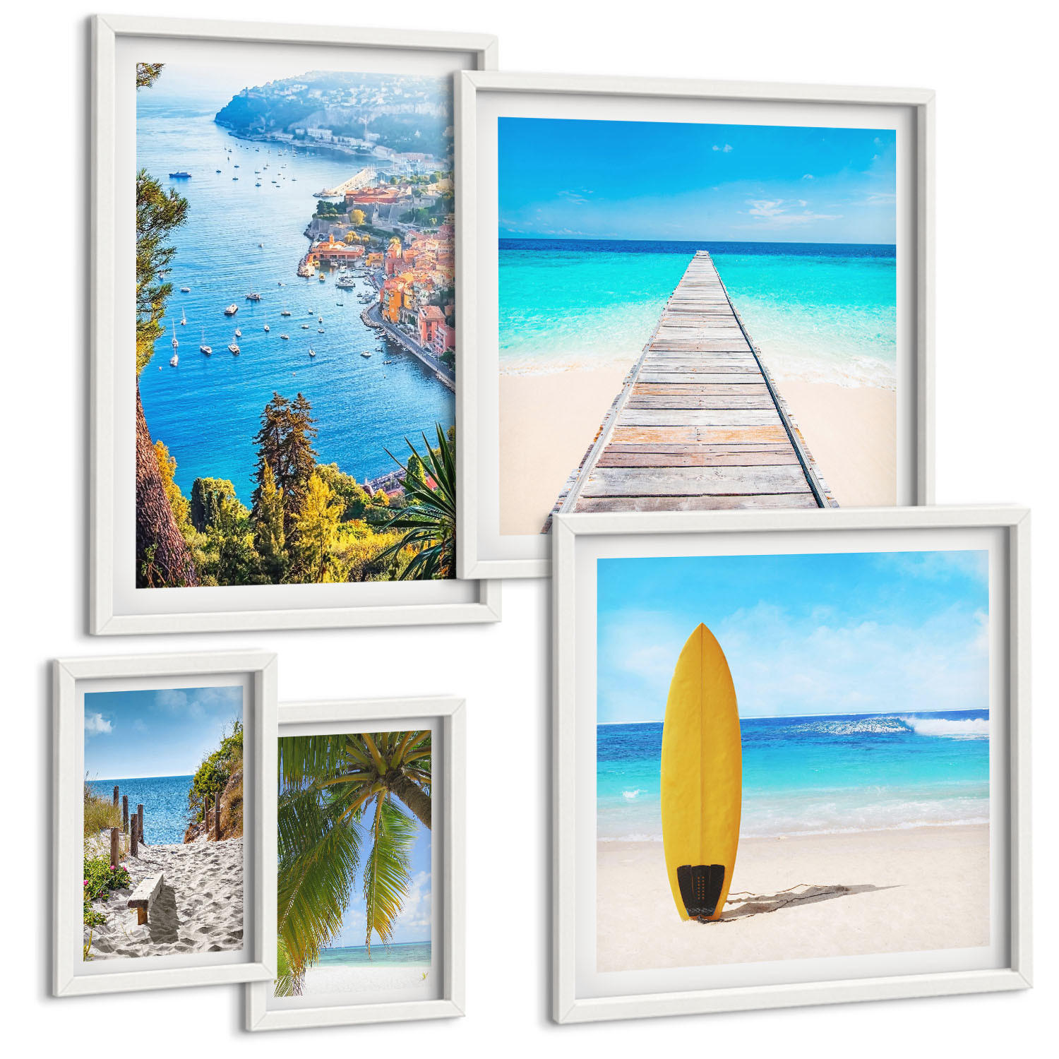 Tulup Bilder Weiß 40x60 cm