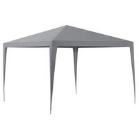 PARTYZELT Wedau - Dunkelgrau, Kunststoff/Metall (300/255/300cm) - casa.pro