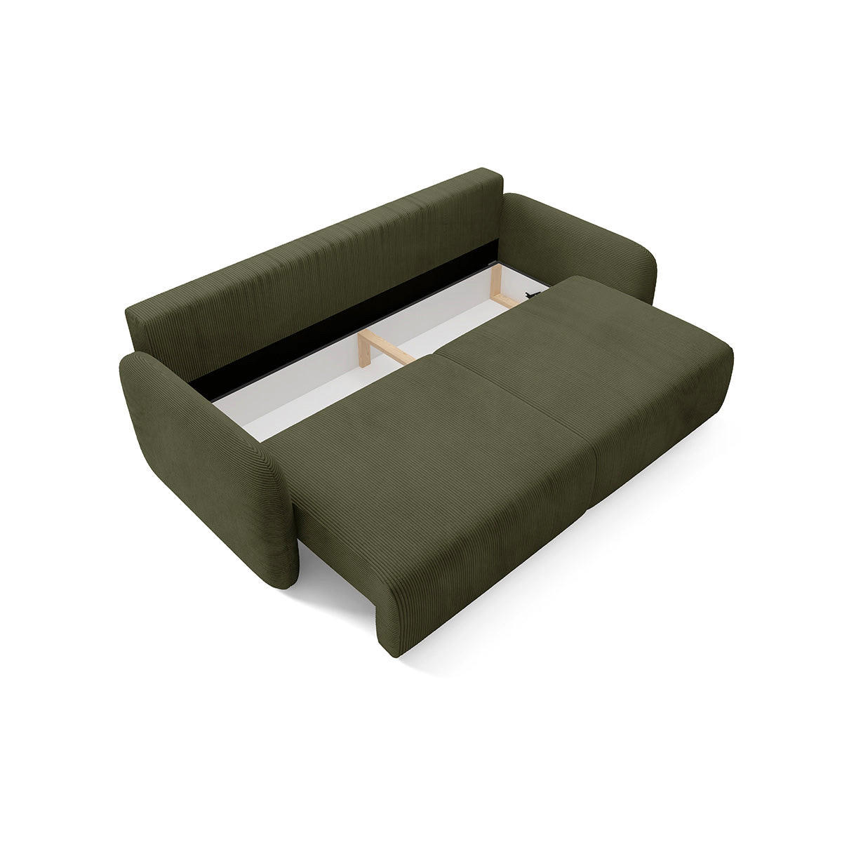 POHOVKA Dora 3 miesta na sedenie Zelená - zelená, drevo (233/92/110cm) - Petits-meubles