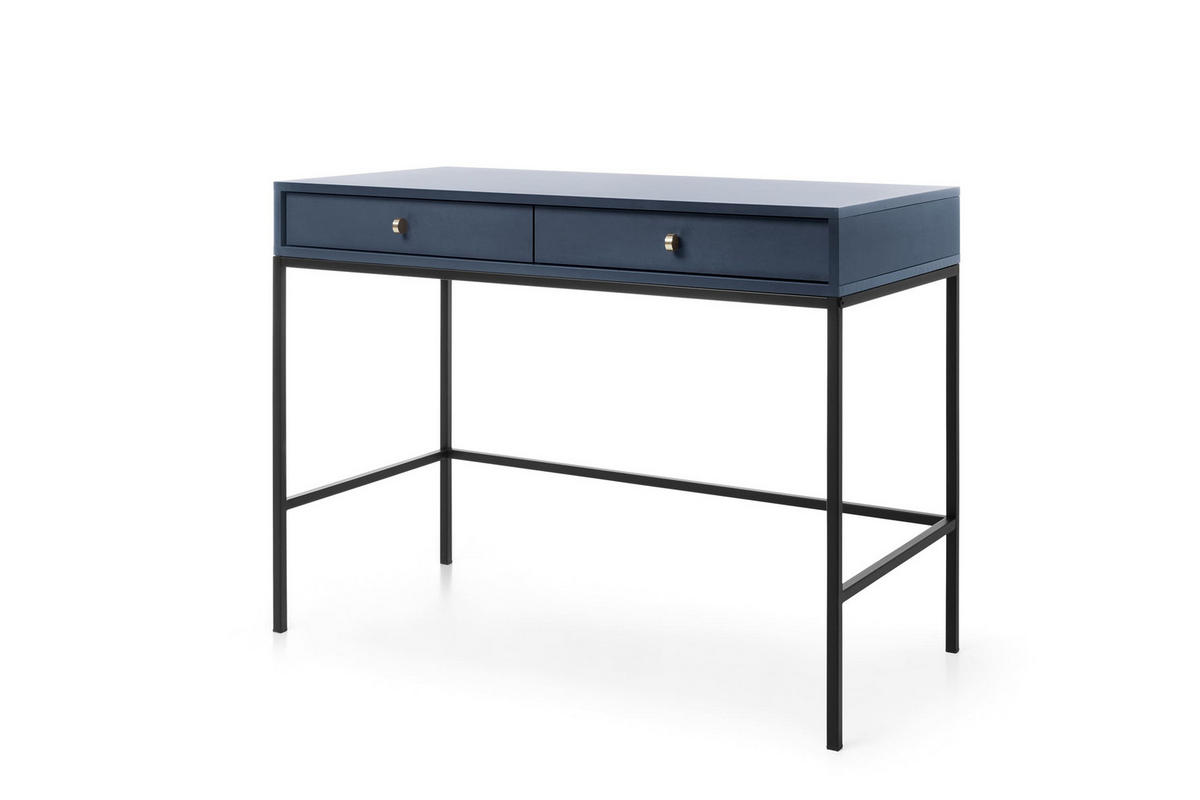 KONSOLETISCH - Konsole Melody Dunkelblau + Schwarz - Schwarz/Dunkelblau, Holzwerkstoff (50/104/78cm) - Möblo