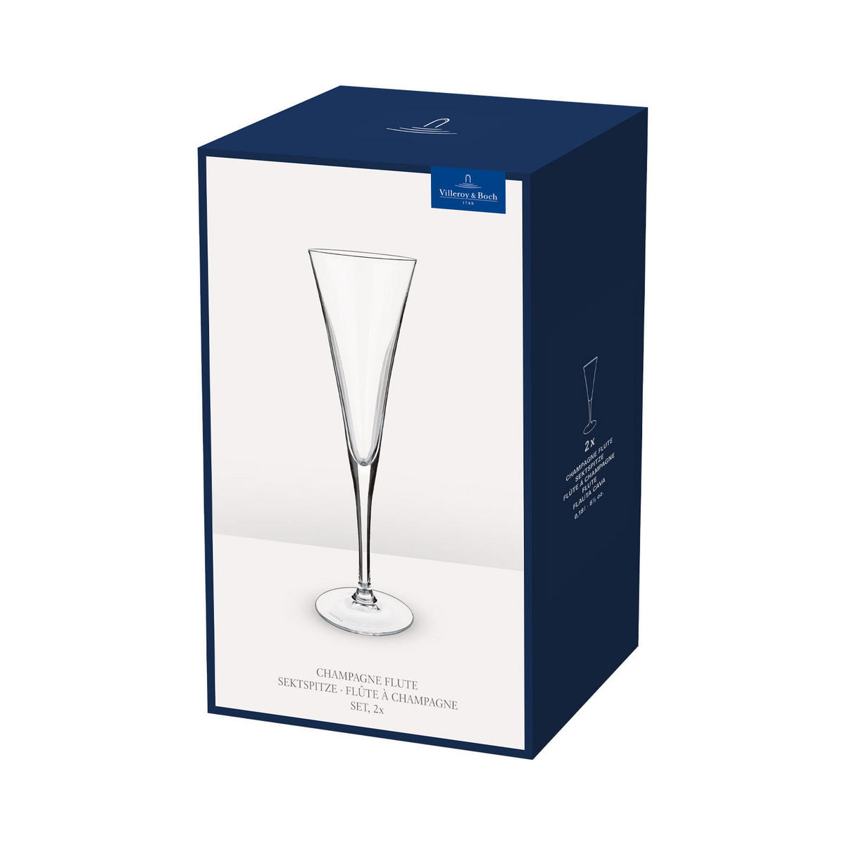 SEKTGLÄSER Purismo Specials transparent 120 ml 2er Set - Transparent, Glas (0.12L) - Villeroy & Boch