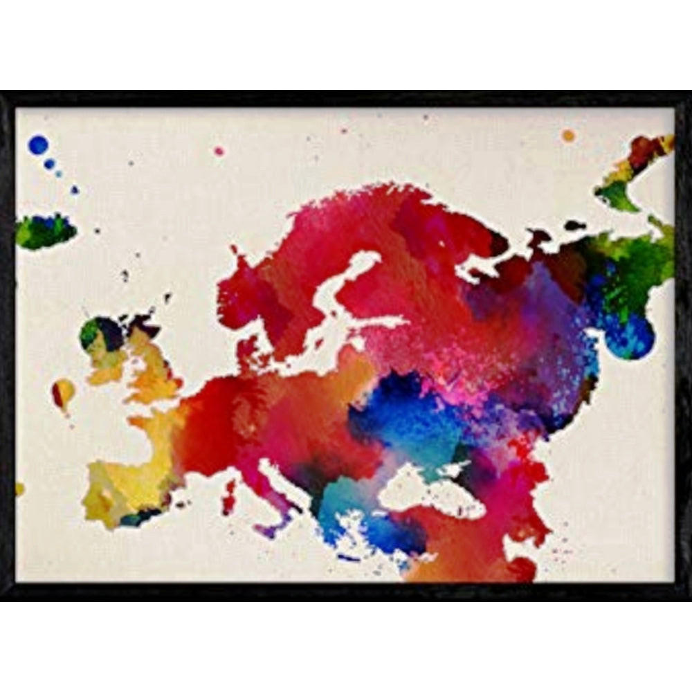 POSTER Karte Europa A4 Rahmenlos - Klar, Papier (29.7/5/21cm) - Nacnic