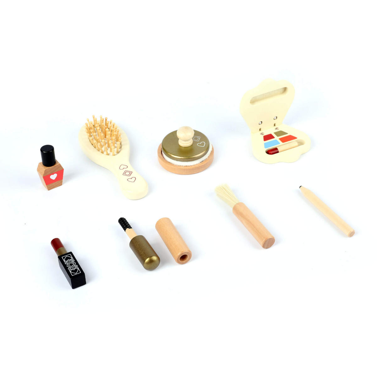 HOLZSPIELZEUG MAKEUP-SET - Multicolor, Holz (16/16.7cm)