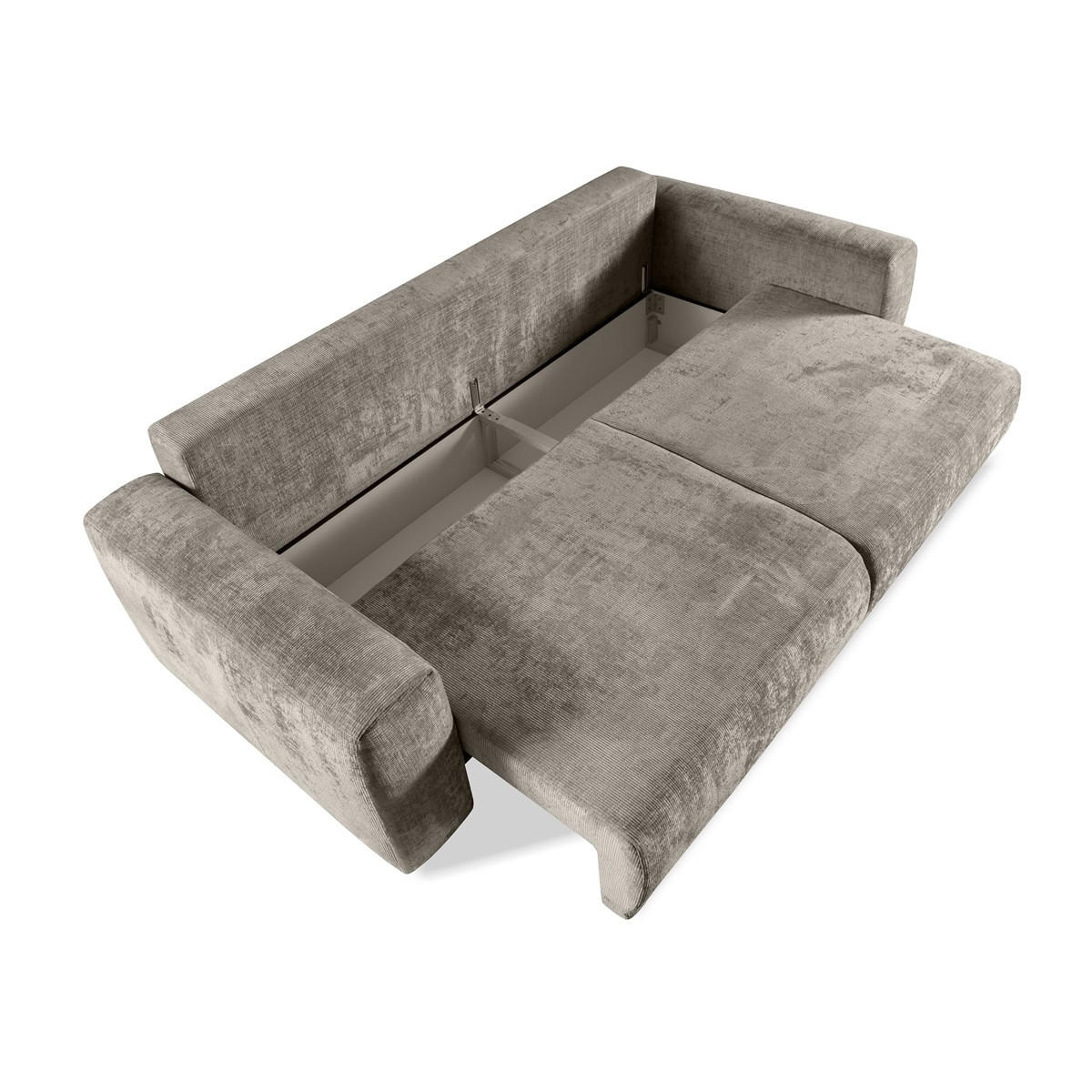 SOFA Alcamo Braun, Schlafsofa - Braun, Holzwerkstoff/Textil (250/93/118cm) - Bettso