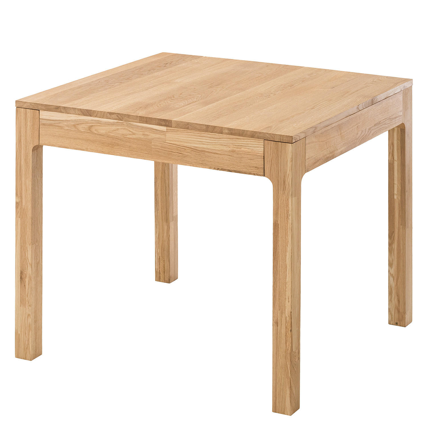 ESSTISCH - Massivholz - Eichefarben, Holz (85/80/75cm) - home24