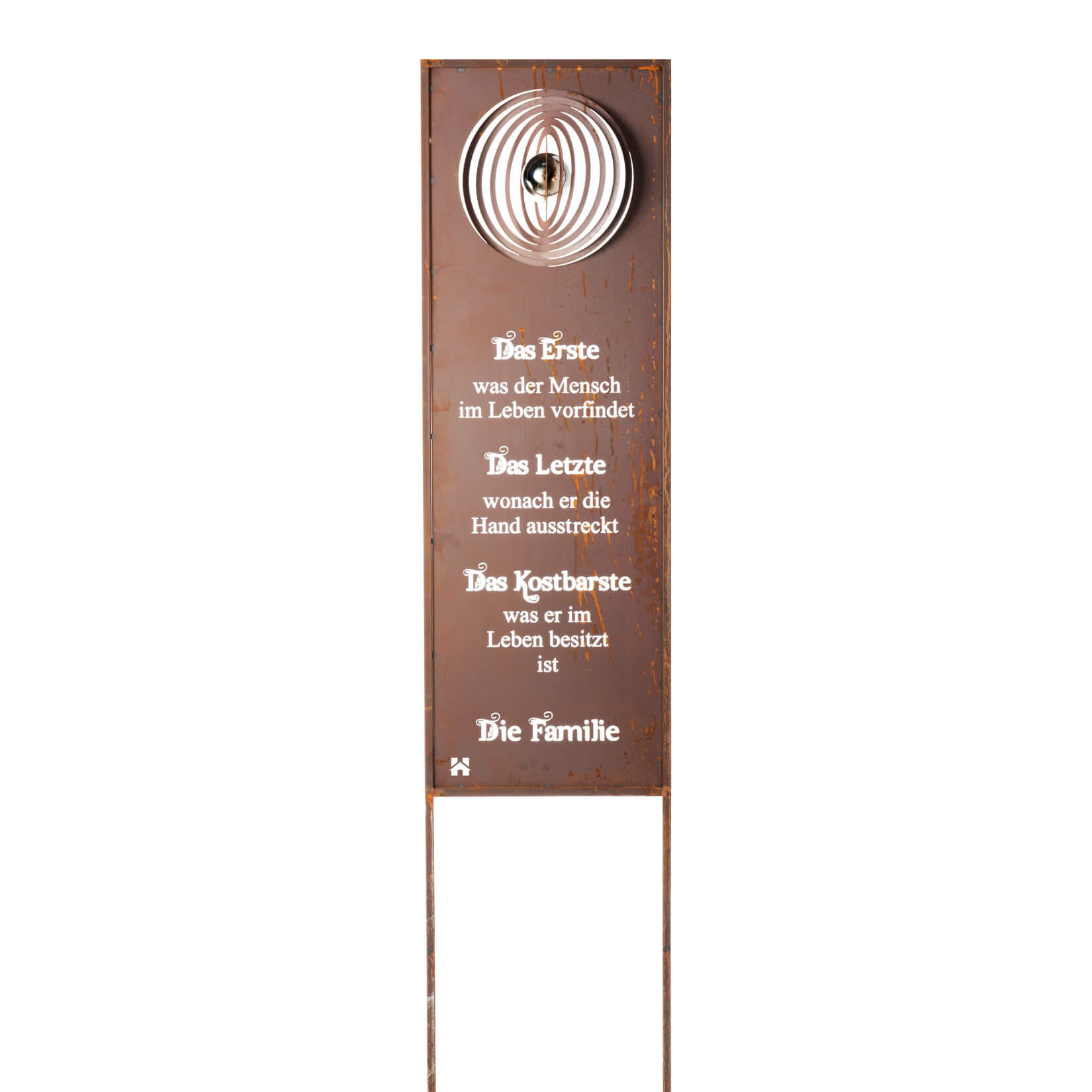 GARTENSTECKER FAMILY - Orange, Metall (9cm) - Home Deluxe