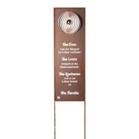 GARTENSTECKER FAMILY - Orange, Metall (9cm) - Home Deluxe