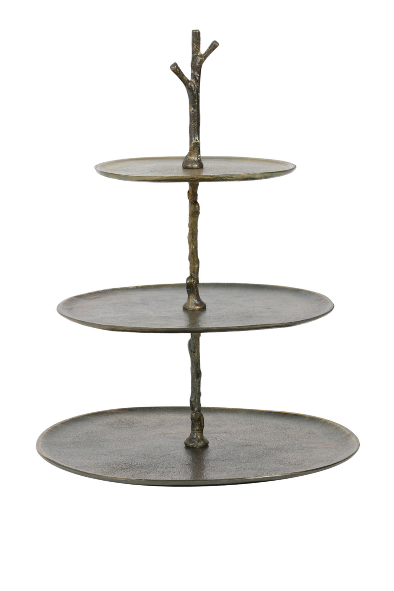 ETAGERE Tresa Bronze Ø35/45 cm - Bronzefarben, Metall (35/45cm) - Light & Living