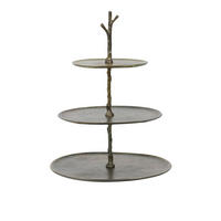 ETAGERE Tresa Bronze Ø35/45 cm - Bronzefarben, Metall (35/45cm) - Light & Living
