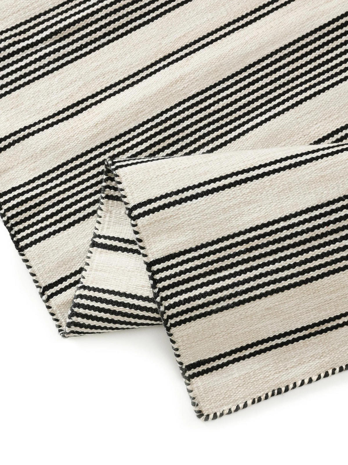 OUTDOORTEPPICH Rida Beige/Schwarz 120/170 cm - Beige/Schwarz, Kunststoff/Textil (120/170cm) - benuta