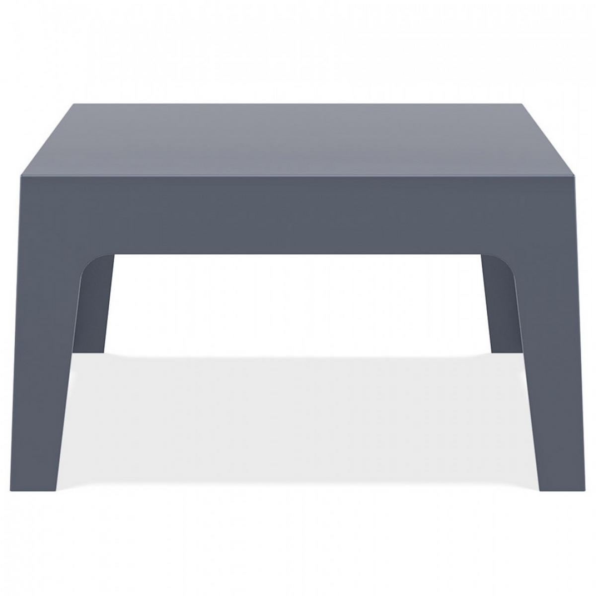 GARTEN-LOUNGETISCH grau 77x56x43 cm - Dunkelgrau, Kunststoff (77/56/43cm) - AlterEgo