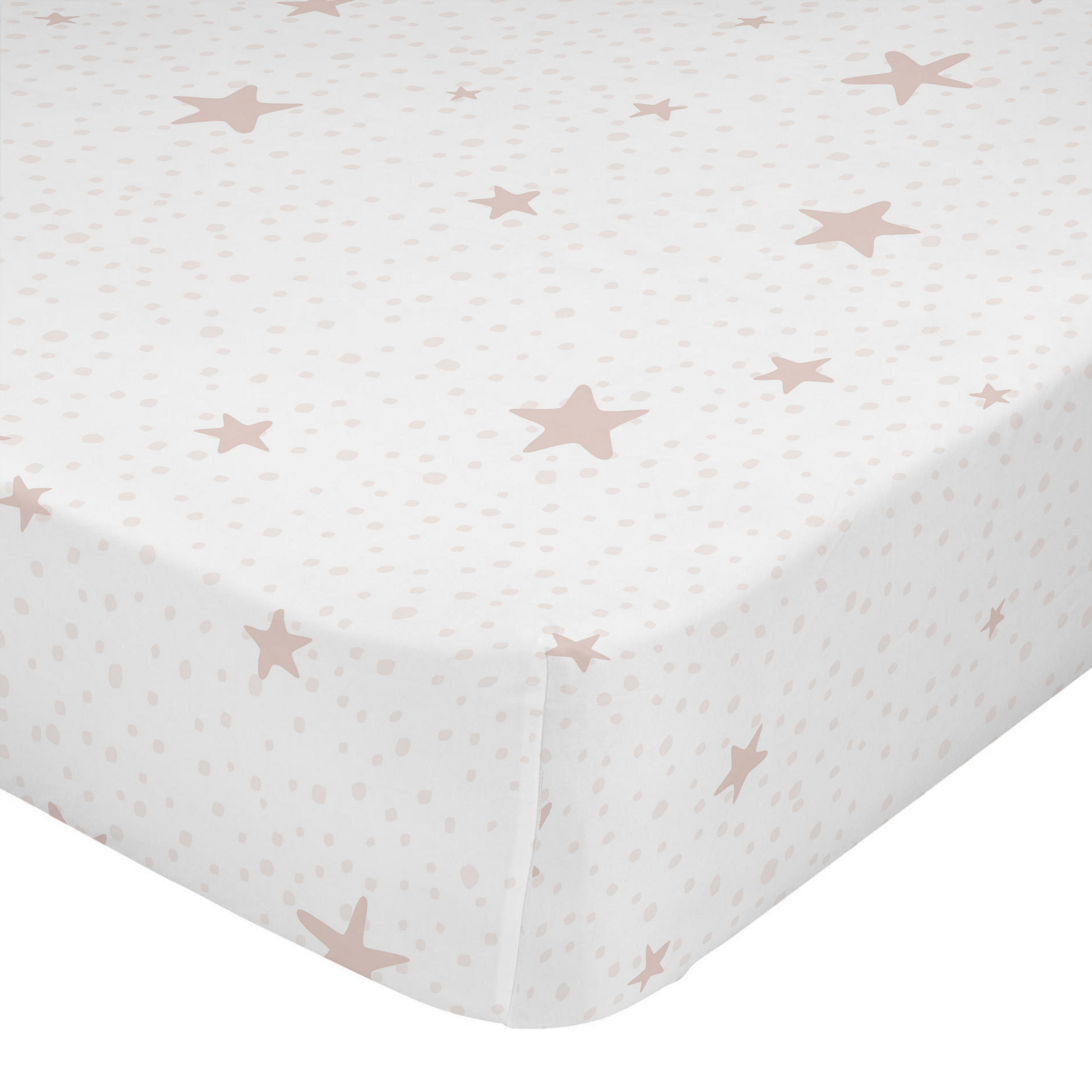 SPANNBETTTUCH little star 60x120x14 cm (kinderbett) rosa - Pink, Textil (60/120cm) - Happy Friday