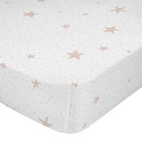 SPANNBETTTUCH little star 60x120x14 cm (kinderbett) rosa - Pink, Textil (70/140cm) - Happy Friday