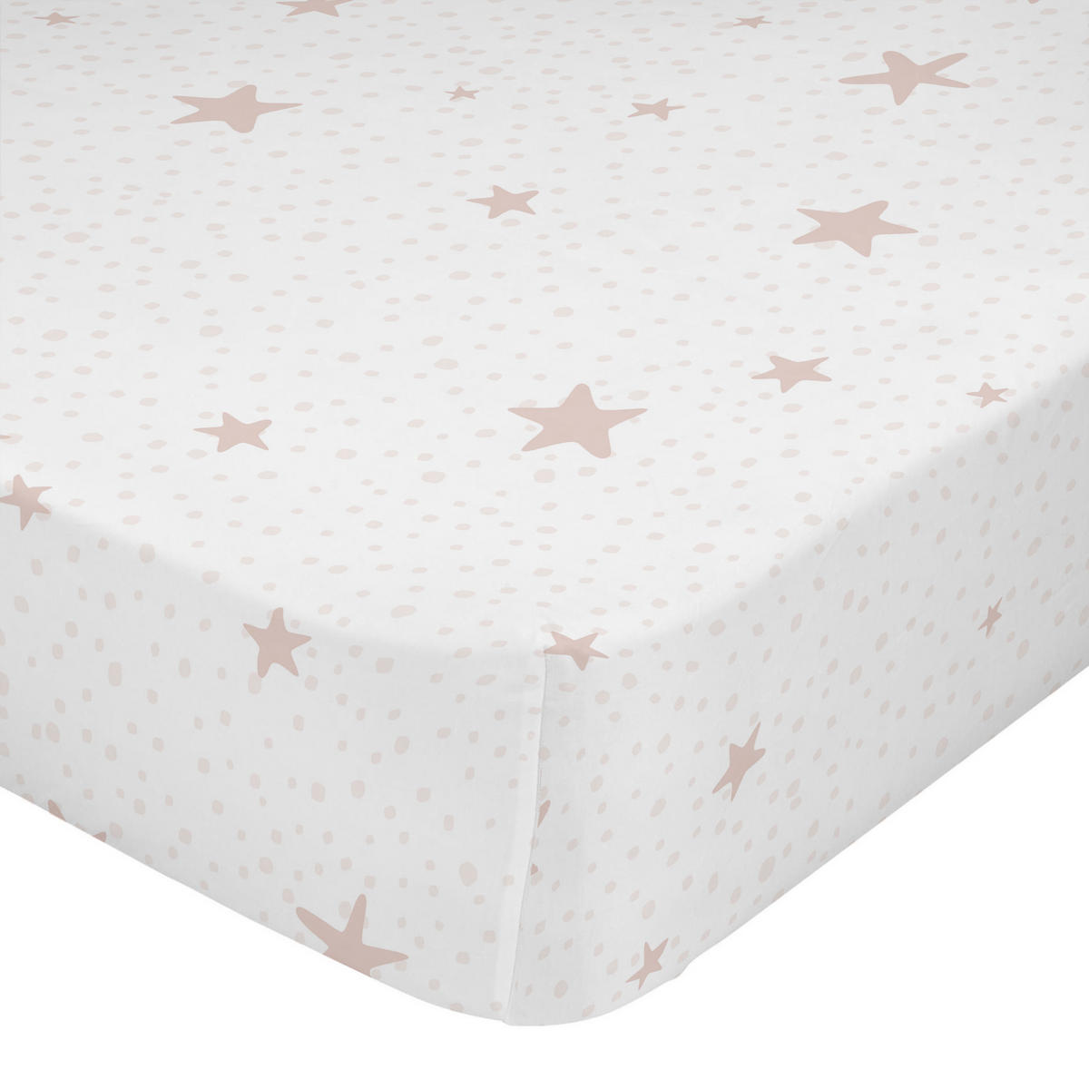SPANNBETTTUCH little star 60x120x14 cm (kinderbett) rosa - Pink, Textil (70/140cm) - Happy Friday