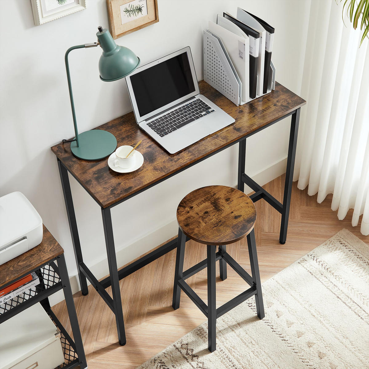 BARTISCH-SET KAMPALA - Braun, Holzwerkstoff (40/100/90cm) - Hansiro